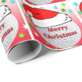 Kerstmis golfbal inpakpapier (Rol Hoek)