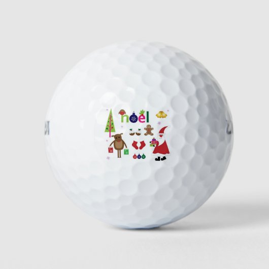 Kerstmis Golfballen (Voorkant)