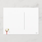 Kerstmis golfen feestdagenkaart (Achterkant)