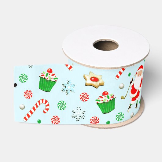 Kerstmis golfen grosgrain lint (Spoel)