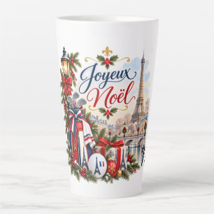 Kerstmis golfen in Parijs Frankrijk Latte Mok