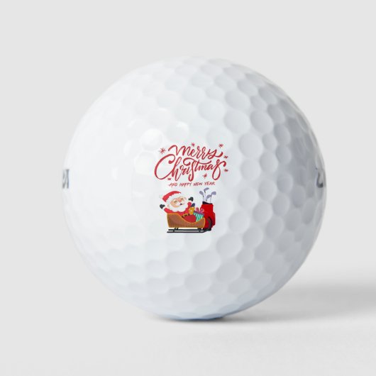 Kerstmis golfen met Sinterklaas Golfballen (Voorkant)