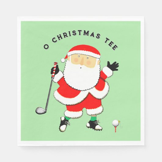 Kerstmis golfen servet (Voorkant)