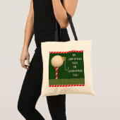Kerstmis golfen tote bag (Voorkant (product))