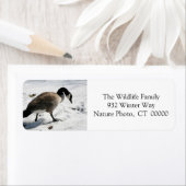 Kerstmis Goose Holiday Return Address Stickers (Insitu)