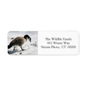 Kerstmis Goose Holiday Return Address Stickers (Voorkant)