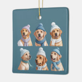 Kerstmis Goud Retriever Hond Liefhebber Honden Eig Keramisch Ornament (Links)