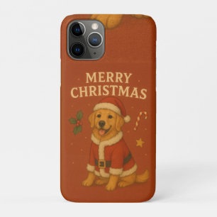 Kerstmis Goud Retriever Hond Xmas Kerstman Puppy Case-Mate iPhone Case
