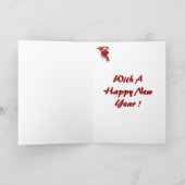 Kerstmis, gouden Kaart (Binnen)