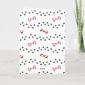 Kerstmis Gouden Retriever Hond Aangepaste Kerstkaa Kaart (Achterkant)
