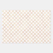 Kerstmis, gouden witte ster, abstract patroon inpakpapier vel (Voorkant 3)