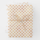 Kerstmis, gouden witte ster, abstract patroon inpakpapier vel (In situ)