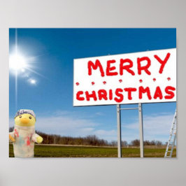 Kerstmis Graffiti Poster
