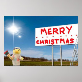 Kerstmis Graffiti Poster