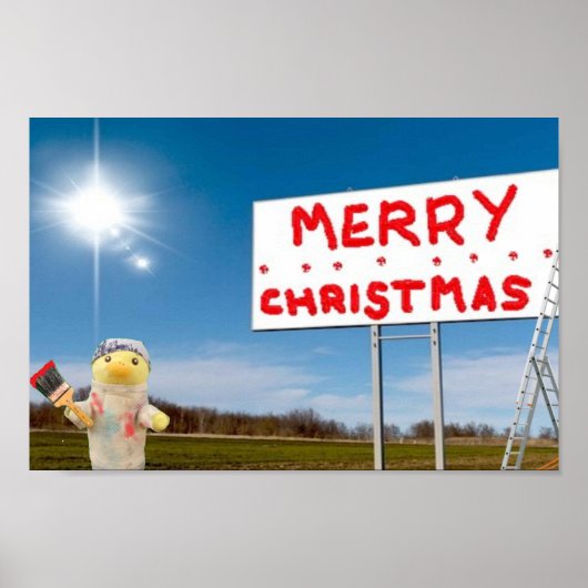 Kerstmis Graffiti Poster (Voorkant)