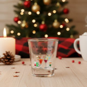 Kerstmis grap drank cocktail zin shot glas