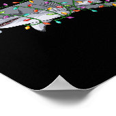 Kerstmis Graphic Kersthaai Plezier Haaien Kerstmis Poster (Hoek)