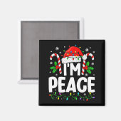 Kerstmis Grappig Ik Kom In Vrede Koppel Matching M Magneet (Voorkant / Achterkant)