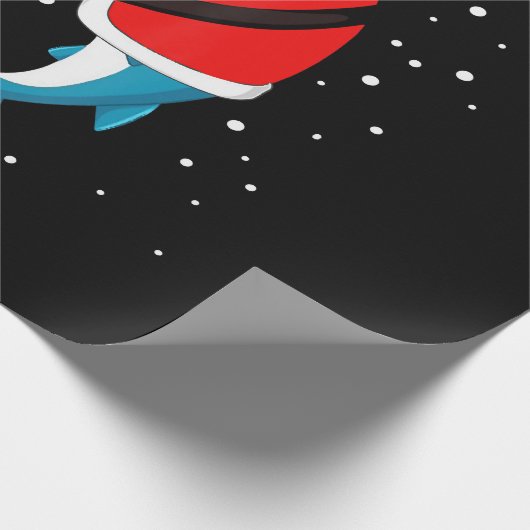 Kerstmis - Grappig kerstfeest Cadeaupapier (Hoek)