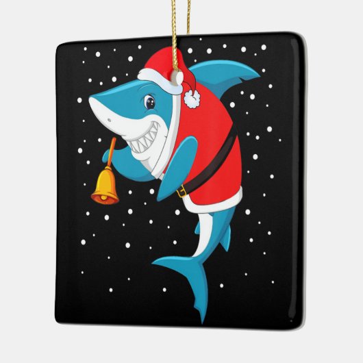 Kerstmis - Grappig kerstfeest Keramisch Ornament (Links)