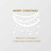 Kerstmis grappig raamsticker (Vel)