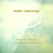 Kerstmis grappig raamsticker (Vel 3)