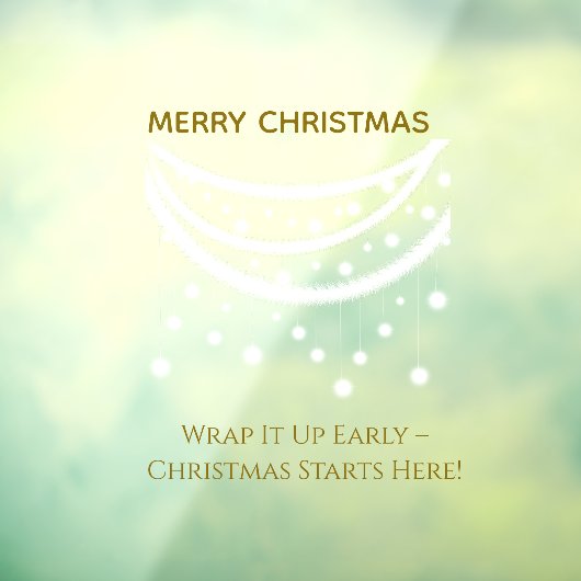 Kerstmis grappig raamsticker (Vel 3)