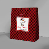 Kerstmis Grappige Excentrieke Gans Whimsisch Cadea Groot Cadeauzakje