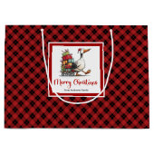 Kerstmis Grappige Gans Whimsical Minimal Cadeautas (Voorkant)