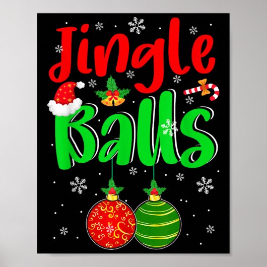 Kerstmis grappige grap kostuum mannen volwassene k poster (Voorkant)