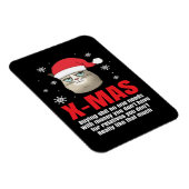 Kerstmis, grappige kerstkerstkerstkat, Humor Grinc Magneet (Rechterzijde)