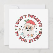 Kerstmis grappige kerstman  (Achterkant)