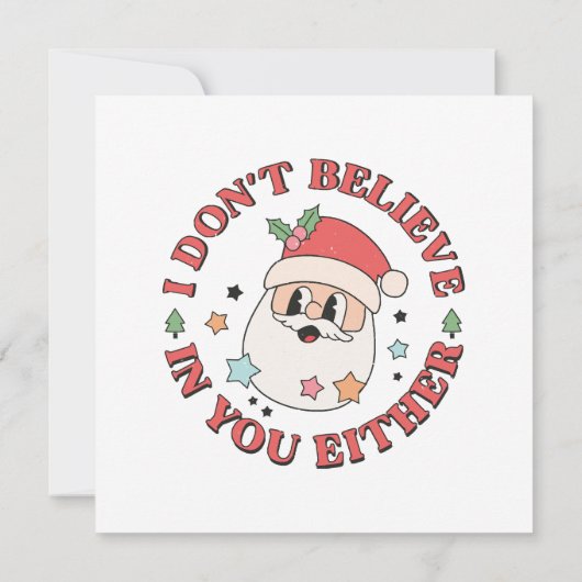 Kerstmis grappige kerstman (Achterkant)