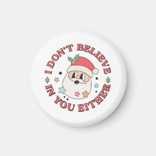 Kerstmis grappige kerstman magneet (Voorkant)