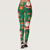 Kerstmis Grappige Sinterklaas  Leggings (Achterkant)