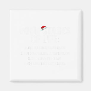 Kerstmis Grappige Vier Fasen Van Het Leven Kerstma Magneet