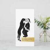 Kerstmis Great Dane Kaarten (Staand voorkant)