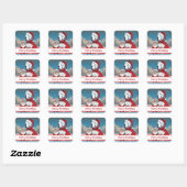 Kerstmis Great Dane Sticker Prettig Woofmas (Vel)