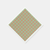 Kerstmis Green-based Plaid Servet (Hoek)