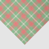 Kerstmis Green-based Plaid Tissuepapier (Detail)
