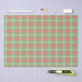 Kerstmis Green-based Plaid Tissuepapier (Craft)