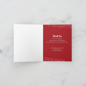 KERSTMIS Green Business Dank u gevouwen Feestdagen Kaart (Binnen)