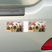 Kerstmis - Greyhound - Pena Bumpersticker (Op auto)