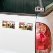 Kerstmis - Greyhound - Pena Bumpersticker (Op Truck)