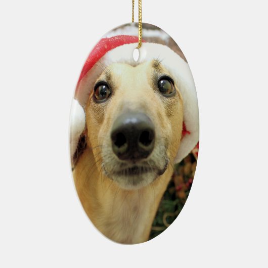 Kerstmis - Greyhound - Pena Keramisch Ornament (Rechts)