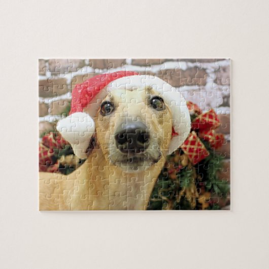 Kerstmis - Greyhound - Pena Legpuzzel (Horizontaal)