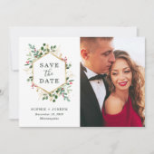 Kerstmis: Grijne met wit | Foto Save The Date (Voorkant)