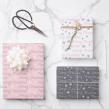 Kerstmis grijs wit roze zilver eenvoudig elegant