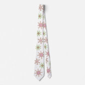Kerstmis grillige Schattigee Kleurrijke Sneeuwvlok Stropdas (Voorkant)