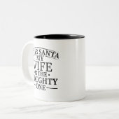 Kerstmis, Grinchmas, sweatshirt, ondeugend, Tweekleurige Koffiemok (Voorkant links)